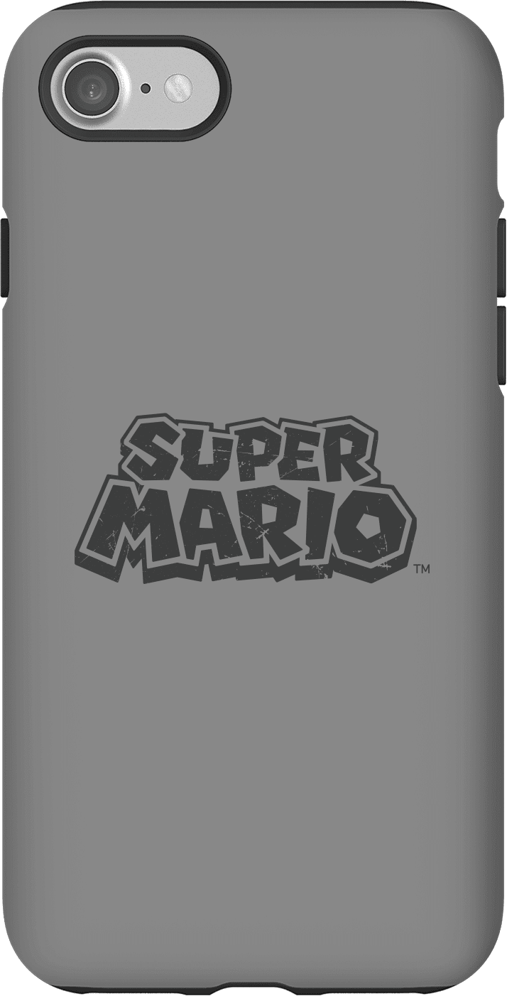 Nintendo Super Mario Distressed Logo Phone Case - iPhone 7 - Tough Case - Matte