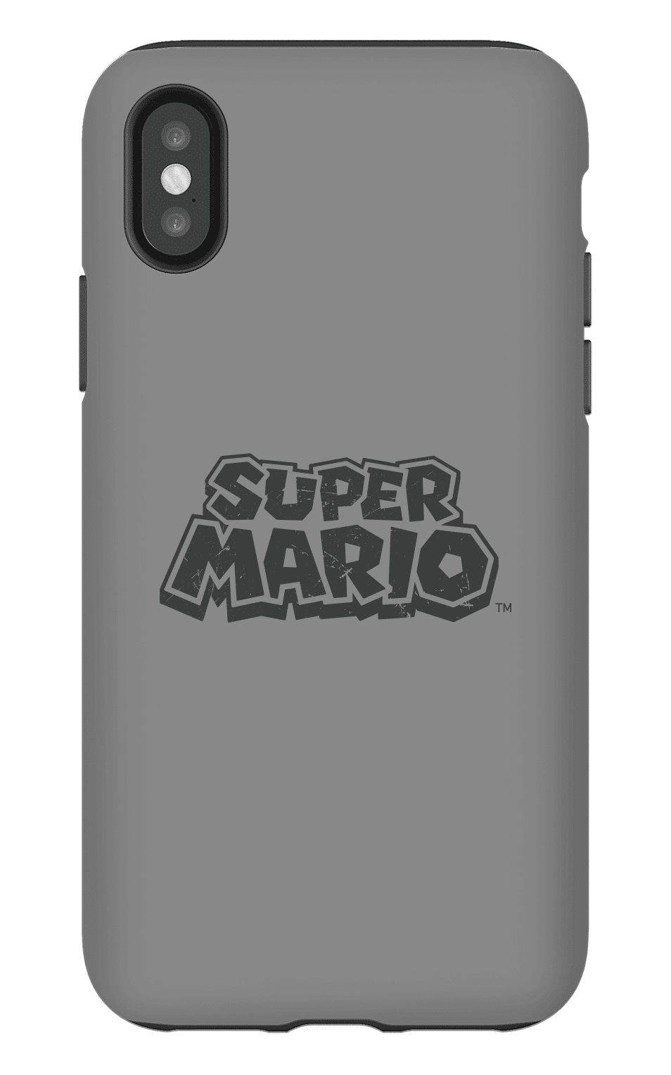 Nintendo Super Mario Distressed Logo Phone Case - iPhone X - Tough Case - Matte