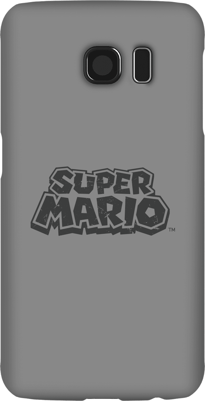 Nintendo Super Mario Distressed Logo Phone Case - Samsung S6 - Snap Case - Gloss