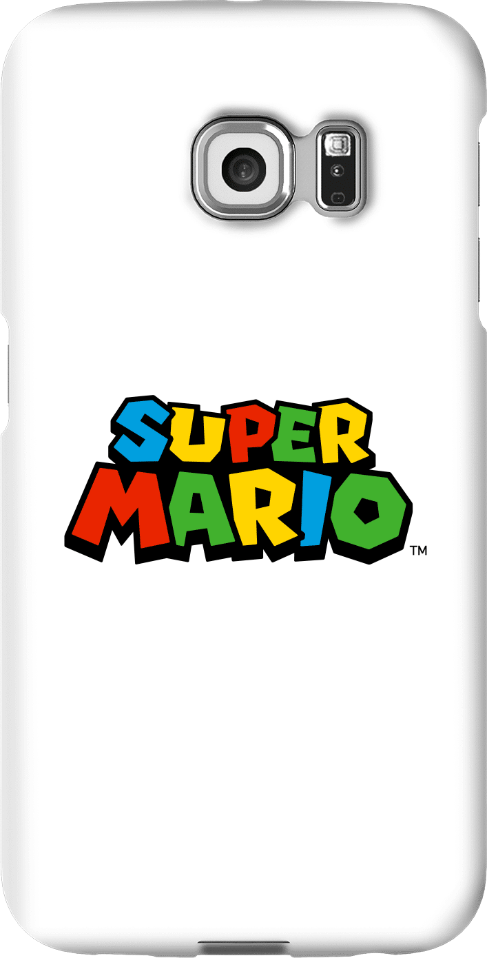 Nintendo Super Mario Colour Logo Phone Case - Samsung S6 Edge - Snap Case - Matte