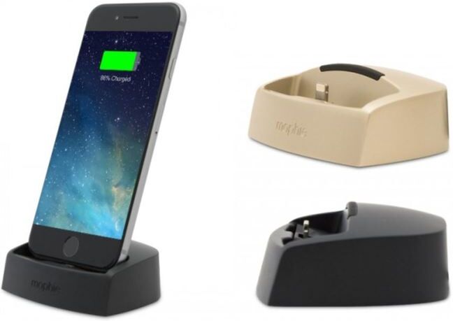 Apple Mophie Desktop Charging Dock Lightning For Iphones - Black   Wowcher