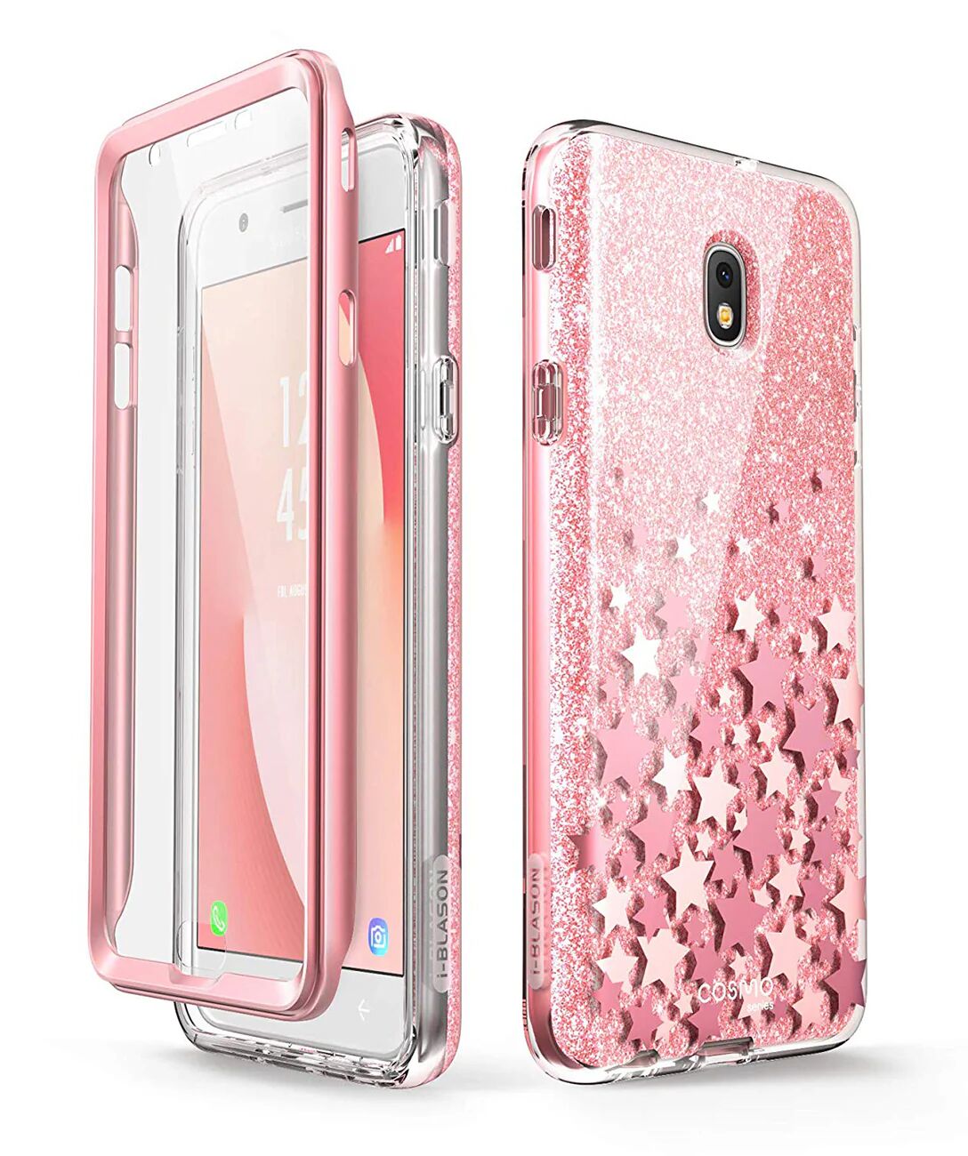 i-Blason Galaxy J7 (2018) Cosmo Case - Glitter Pink