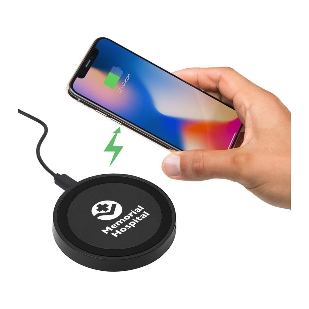 Positive Promotions 50 QI Wireless Charger- Colors - Personalization Available