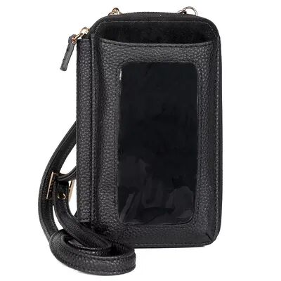 Julia Buxton Everywhere RFID-Blocking Cell Phone Crossbody Bag, Black