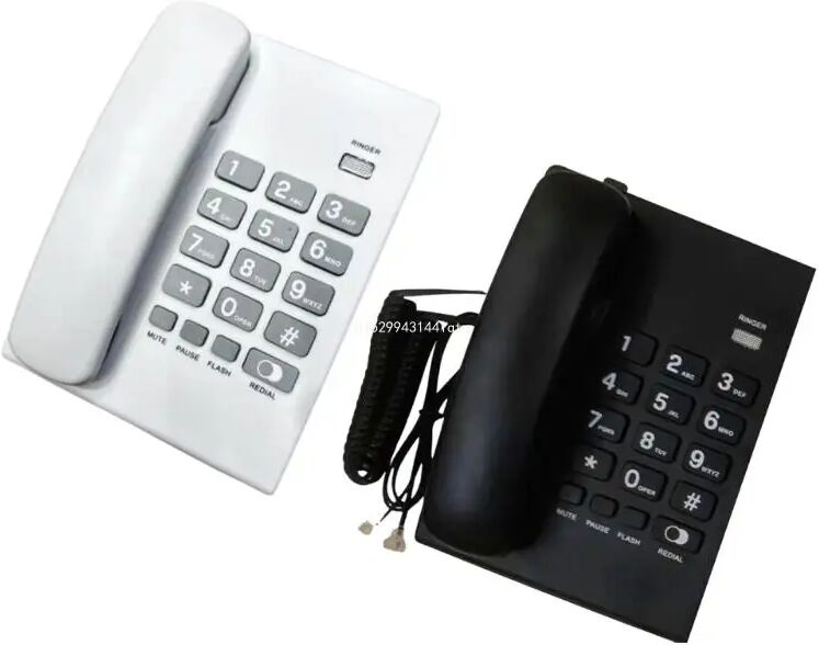 Corded Landline Phone Big Button Landline Phones Fixed Telephone for Office Home Dropship