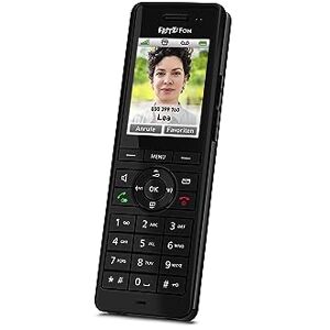 AVM FRITZ!Fon X6 Black DECT-Komforttelefon (hochwertiges Farbdisplay, HD-Telefonie, Full-Duplex-Freisprechen, Steuerung FRITZ!Box-Funktionen), schwarz, deutschsprachige Version