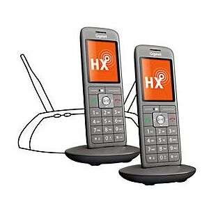 Universal Mobilteil Gigaset CL660HX Duo, erweitert DECT/GAP Telefonbasen u. Router