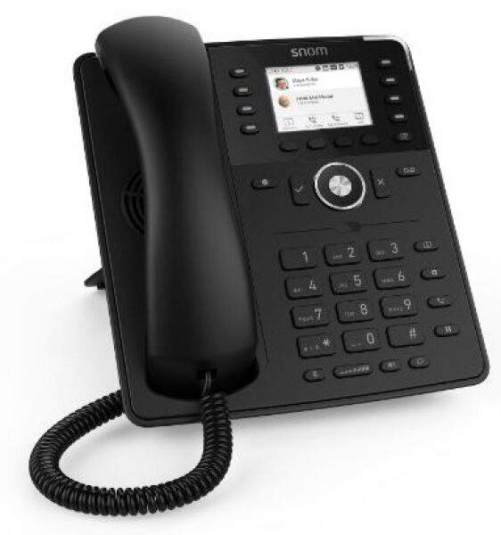 snom D735 Desk Telephone 2.7 Zoll TFT, 2x RJ-45, PoE 802.3af USB 2.0