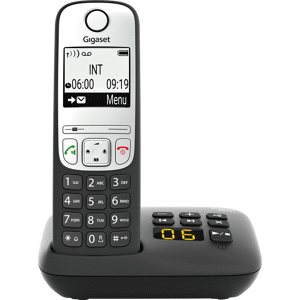 GIGASET COMMUNICATIONS GIGASET A690ASW - DECT Telefon, 1 Mobilteil, Anrufbeantworter, schwarz