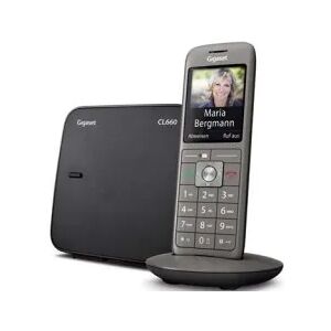 Siemens Gigaset CL 660 DECT-Telefon Anthrazit, Schwarz