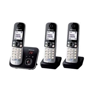 Panasonic KX-TG6823GB Telefon DECT-Telefon Anrufer-Identifikation Schwarz, Silber