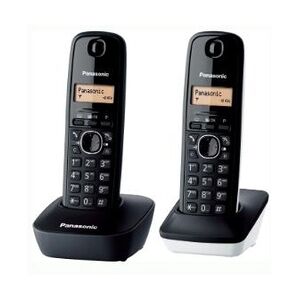 Panasonic KX-TG1612 DECT-Telefon Anrufer-Identifikation Schwarz