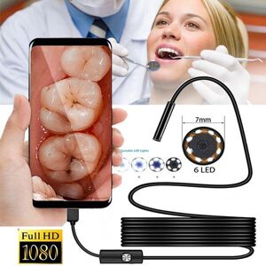 Ttiktok 7mm 6led 1080p Hd Digital Zahnarzt Endoskop Wasserdichte Endoskop Inspektion Usb Kamera Für Andorid Telefon Dental Spiegel