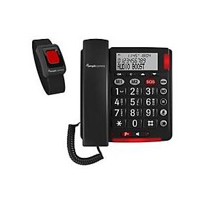 Amplicomms BigTel 50 Alarm Plus - Telefon mit Schnur - Dunkelgrau