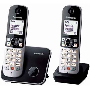 Trådløs telefon Panasonic KX-TG6852SPB Sort