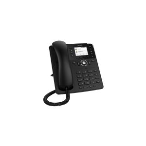 Snom technology snom D735 - VoIP-telefon - 3-vejs opkaldskapacitet - SIP, RTCP - 12 linier - sort