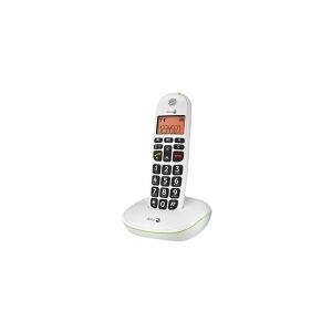 DORO PhoneEasy 100w - Trådløs telefon med opkalds-ID - DECT\GAP - hvid