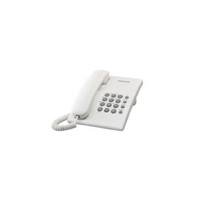 Panasonic KX-TS500, Analog telefon, Forbundet håndsæt, Højttalertelefon, Hvid