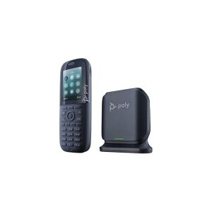 HP Poly Rove B2 Base Station and 30 Phone Handset Kit - Trådløs telefon med opkalds-ID/opkald venter - DECT - 3-vejs opkaldskapacitet - SIP, SIP v2, RTC