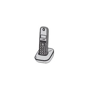 Panasonic KX-TG1911 - Trådløs telefon med opkalds-ID - DECT - grå