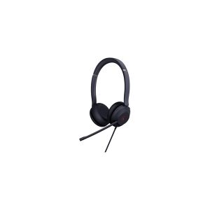 Yealink UH37 Dual Teams - Headset - på øret - kabling - USB - støjisolerende - sort - Certified for Microsoft Teams