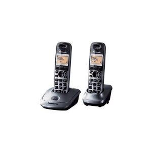 Panasonic KX-TG2512PDM - Trådløs telefon med opkalds-ID - DECT\GAP + ekstra telefonrør - (Engelsk brugervejledning-/ Sprog)