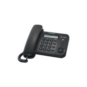 Panasonic KX-TS560, DECT telefon, 50 entries, Navn og vis-nummer, Sort (Engelsk manual)
