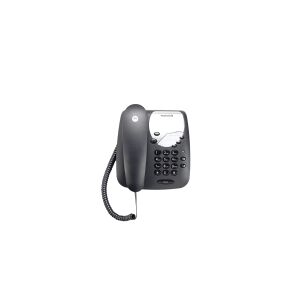 Motorola CT1 - Analoges Telefon - Kabelgebundenes Mobilteil - 20 Eintragungen - Schwarz (107CT1BLACK)