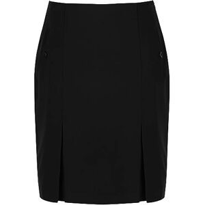 Trutex Limited Girl's Twin Kick Plain Skirt, Black, 16 Years (Manufacturer Size: W34/L22)