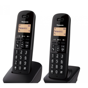 Teléfono inalámbrico Duo Panasonic KXTGB612SPB Negro