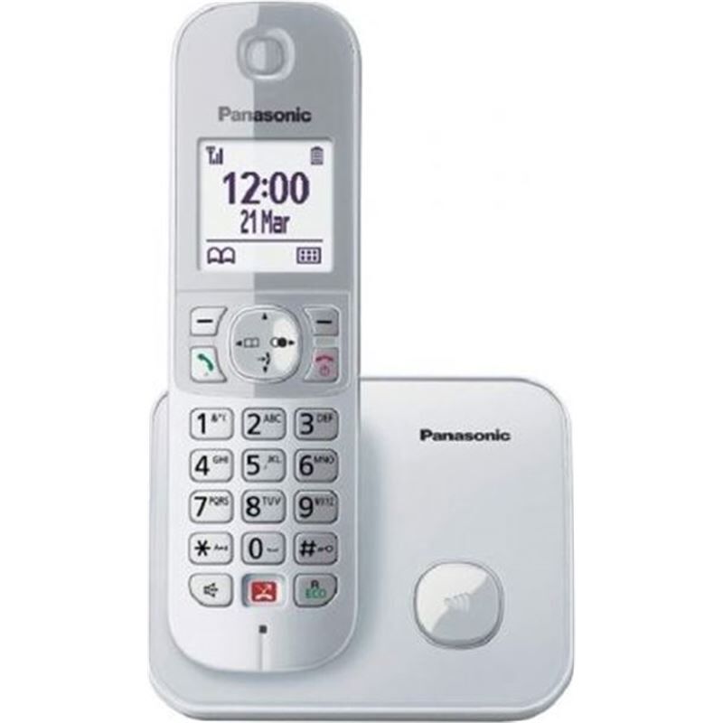 Panasonic kx-tg6851sps teléfono inalámbrico kx-tg6851sp/ plata