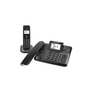 Doro Comfort 4005 - Téléphone Filaire/sans fil - système de répondeur avec ID d'appelant - DECT\GAP - noir + combiné supplémentaire - Publicité