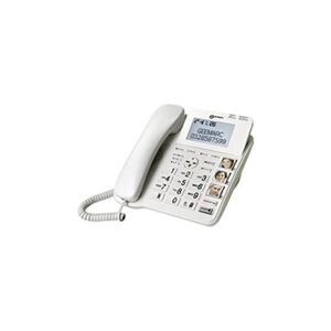 Geemarc CL595 - Téléphone filaire - système de répondeur avec ID d'appelant/appel en instance - Publicité