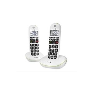 Doro Téléphone sans fil duo dect blanc sans répondeur phoneeasy110wduoblanc - Publicité
