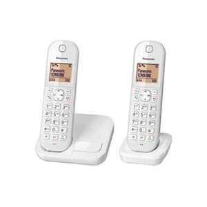 Panasonic KX-TGC412FRW - Téléphone sans fil avec ID d'appelant/appel en instance - DECT\GAP - blanc + combiné supplémentaire - Publicité