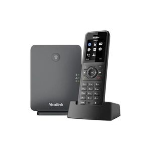 Yealink W77P - Téléphone VoIP sans fil avec ID d'appelant - 1900 MHz - DECT\CAT-iq - (conférence) à trois capacité d'appel - SIP, SIP v2, RTCP-XR, VQ-RTCPXR - Publicité