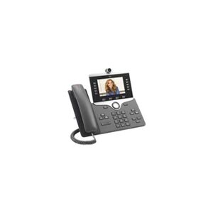 Cisco IP Phone 8845 - Visiophone IP - avec appareil photo numérique, Interface Bluetooth - SIP, SDP - 5 lignes - Charbon - Publicité