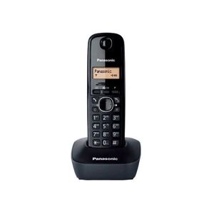 Panasonic KX-TG1611 - Téléphone sans fil avec ID d'appelant - DECT - noir - Publicité