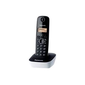 Panasonic KX-TG1611 - Téléphone sans fil avec ID d'appelant - DECT - (conférence) à trois capacité d'appel - ivoire - Publicité