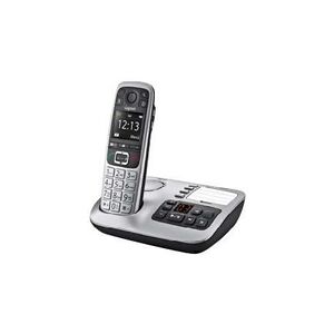 Gigaset E560A - Téléphone sans fil - système de répondeur avec ID d'appelant - DECT\GAP - platine - Publicité