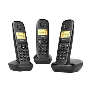 Gigaset A270 Trio - Téléphone sans fil avec ID d'appelant - DECT\GAP - noir + 2 combinés supplémentaires - Publicité