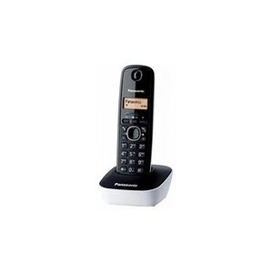 Panasonic KX-TG1611SPW - Téléphone sans fil avec ID d'appelant - DECT - noir, blanc - Publicité