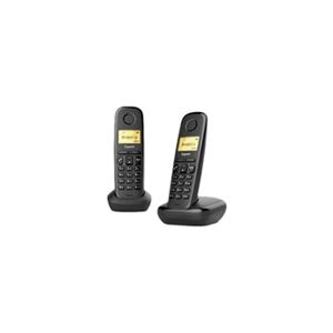 Gigaset A170 Duo - Téléphone sans fil avec ID d'appelant - DECT\GAP - noir + combiné supplémentaire - Publicité
