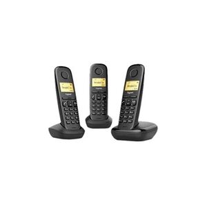 Gigaset A170 Trio - Téléphone sans fil avec ID d'appelant - DECT\GAP - noir + 2 combinés supplémentaires - Publicité