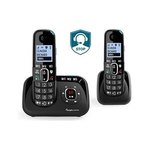 Amplicomms Téléphones fixes DUO répondeur 1582 - Publicité