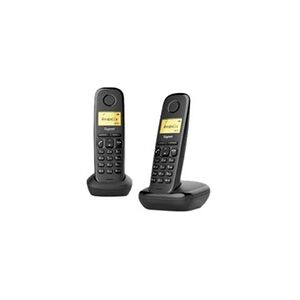 Gigaset A170 Duo - Téléphone sans fil avec ID d'appelant - DECT\GAP - noir + combiné supplémentaire - Publicité