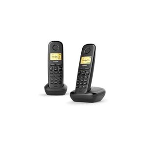 GENERIQUE Gigaset A170 Duo - Téléphone sans fil avec ID d'appelant - ECO DECT\GAP - noir + combiné supplémentaire - Publicité