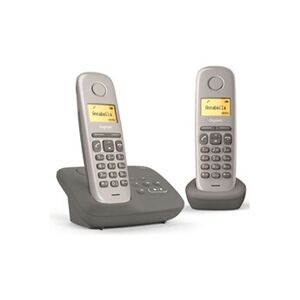 Non renseigné Gigaset AL170A Duo - Téléphone sans fil - système de répondeur avec ID d'appelant - ECO DECT\GAP - gris + combiné supplémentaire - Publicité