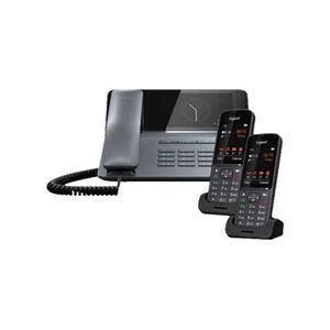Gigaset Fusion FX800W PRO - Téléphone sans fil/téléphone VoIP - système de répondeur avec ID d'appelant - ECO DECT\GAP\CAT-iq - SIP - multiligne - titane - Publicité