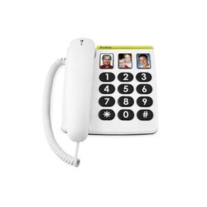 Doro PhoneEasy 331ph - Téléphone filaire - blanc - Publicité